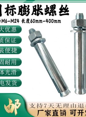 国标膨胀螺丝m6m8m10mm12m16m14m18m20m24厘加长超长金属膨胀螺栓