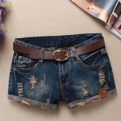 Autumn Denim Shorts For Women Sexy Mini Shorts Women'S Rivet