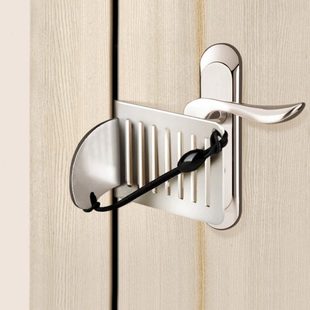 门栓插销门扣锁扣卡扣门锁式固定防盗扣推拉门不锈钢免打孔移门锁