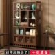 复古博古架茶叶茶具置物架非实木茶室多宝阁茶壶紫砂壶收纳摆放架