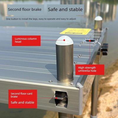 2黑能台拉小钓025新款加宽超轻铝合金平板小IIF钓台折叠多功升降