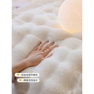 垫兔毛沙套布毛巾冬季加厚毛绒绒防滑真皮沙发套防发猫抓伤秋冬黑