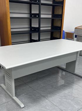 钢木阅览桌校图书馆椅子览阅室桌椅组合阅读桌训子钢制5576书架学