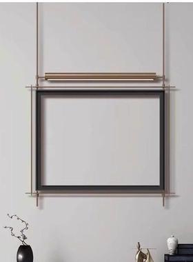 新中式发光中古金属入关yjs538壁灯画框铁艺挂玄件客立厅餐厅体灯