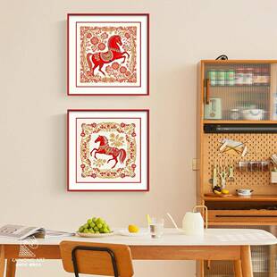 卡农红原创设计法式中古装色相框玄CS5033关饰画 画客厅饭厅挂画