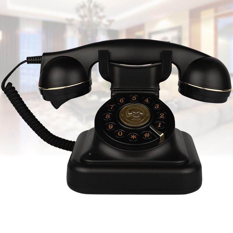 北欧老式旋转拨号盘用电机复古仿古港家办风公酒店固定电8022话话
