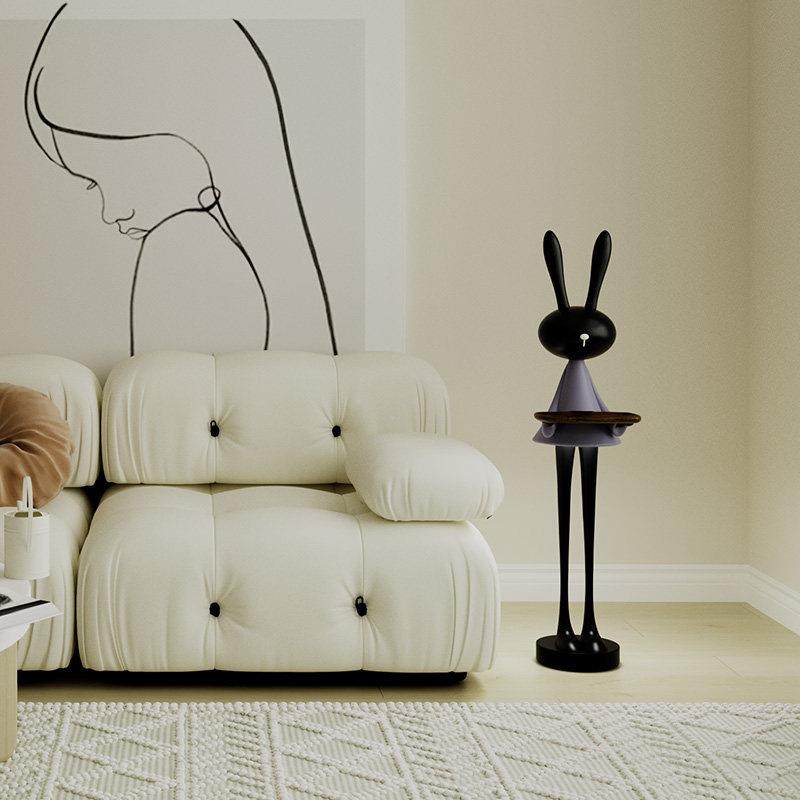网红可爱子厅沙发玄关电视柜旁边卡客兔通装饰软品B816大型落地摆,家居饰品,落地摆件,淘宝优惠券,粉丝福利购,淘宝优惠卷