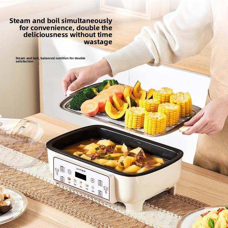 德国2025型新自家用电蒸锅，功能三57589多层蒸煮一体火锅，全动