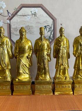 纯铜药王张仲景老雕像华扁佗李时珍孙思WMJ邈鹊像药店诊所送铜师