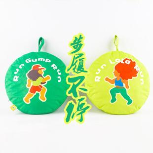 捕梦创意阿甘与拉侣抱枕被子两情用午岛睡毯抱枕毯分罗体两用HDV