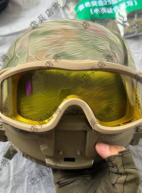 新式19导轨头璃盔户外训练高切无耳新型防护头盔玻 FVI钢全内衬套