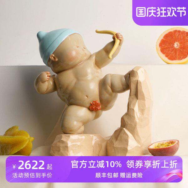 稀奇艺术瞿广慈《真爱英雄》收藏摆件工艺品室内桌面雕塑装饰品