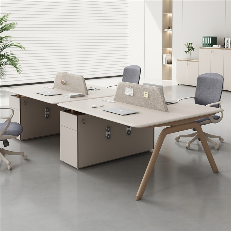 烤漆职员办公桌椅组合屏r风员工位工作桌子办公室6四4人位简约现