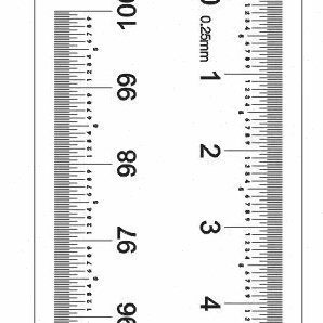 0.10mm厚透明菲林尺寸0-1000mm