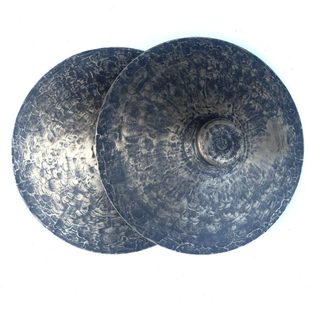 36cm纯手工青铜铙民族乐器大铙优质响铜孔雀铙老铜铙