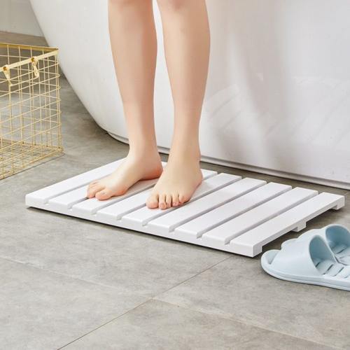 北欧淋浴房脚踏板楠竹木卫生间防滑垫浴室日式隔水脚踏板环保地垫