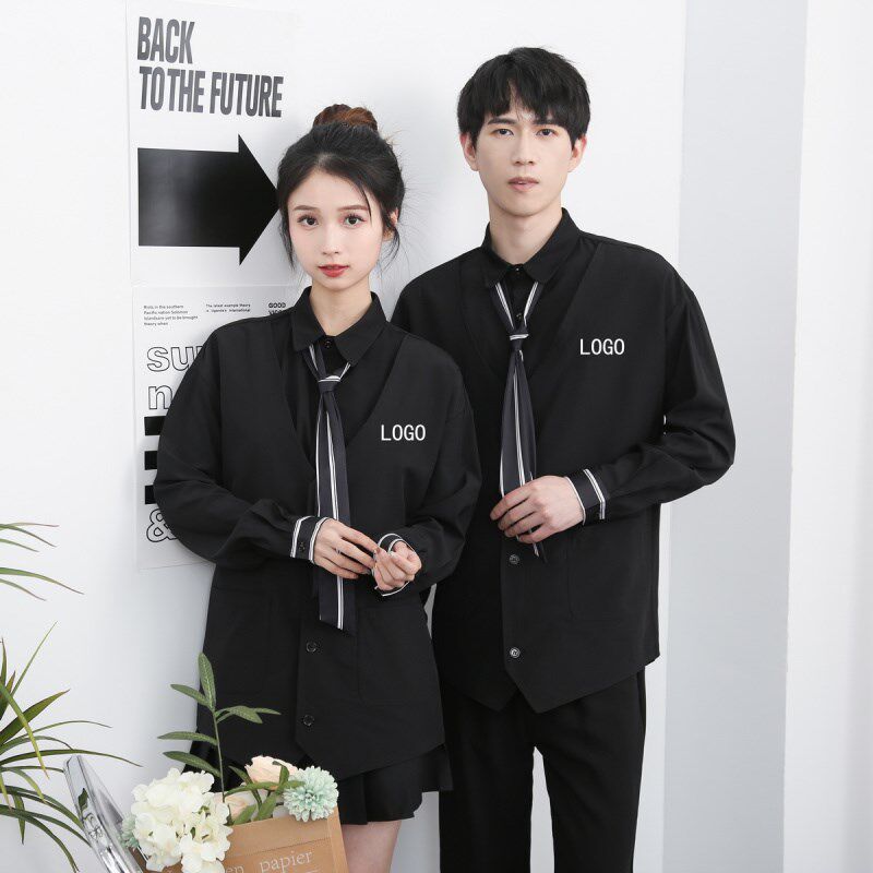 新款ktv夜场会所夜店少爷影院B网吧服务员工作服制服定制长袖工装