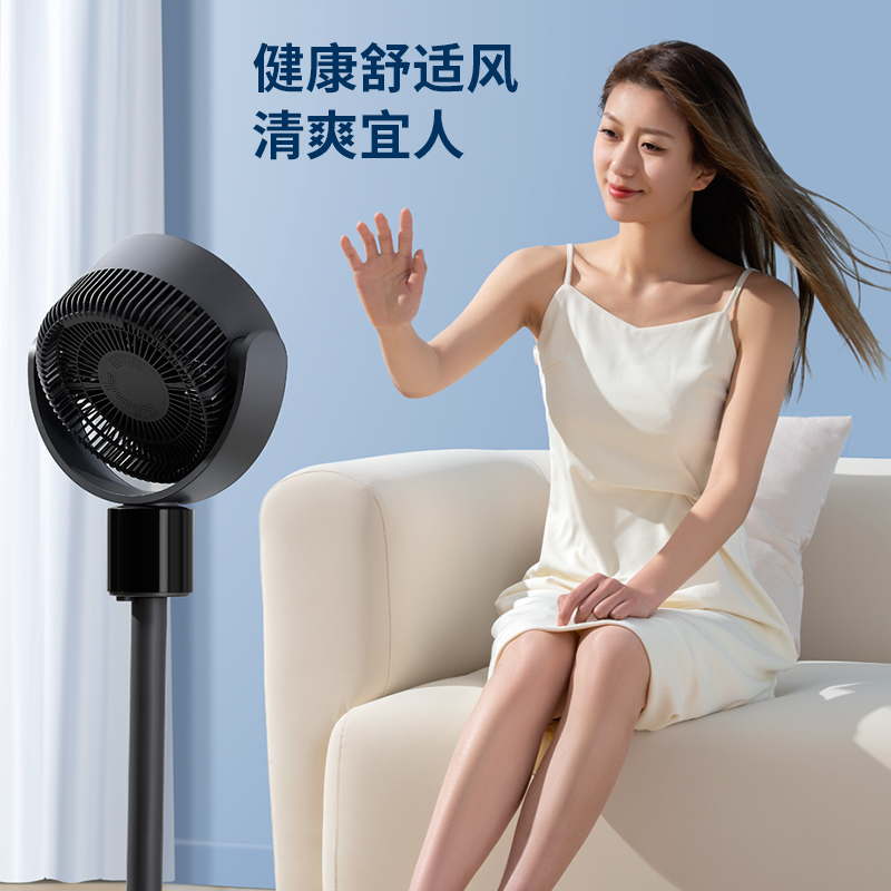 空气循环扇家用电风扇宿舍办公室台式小型桌面遥控立式落地扇