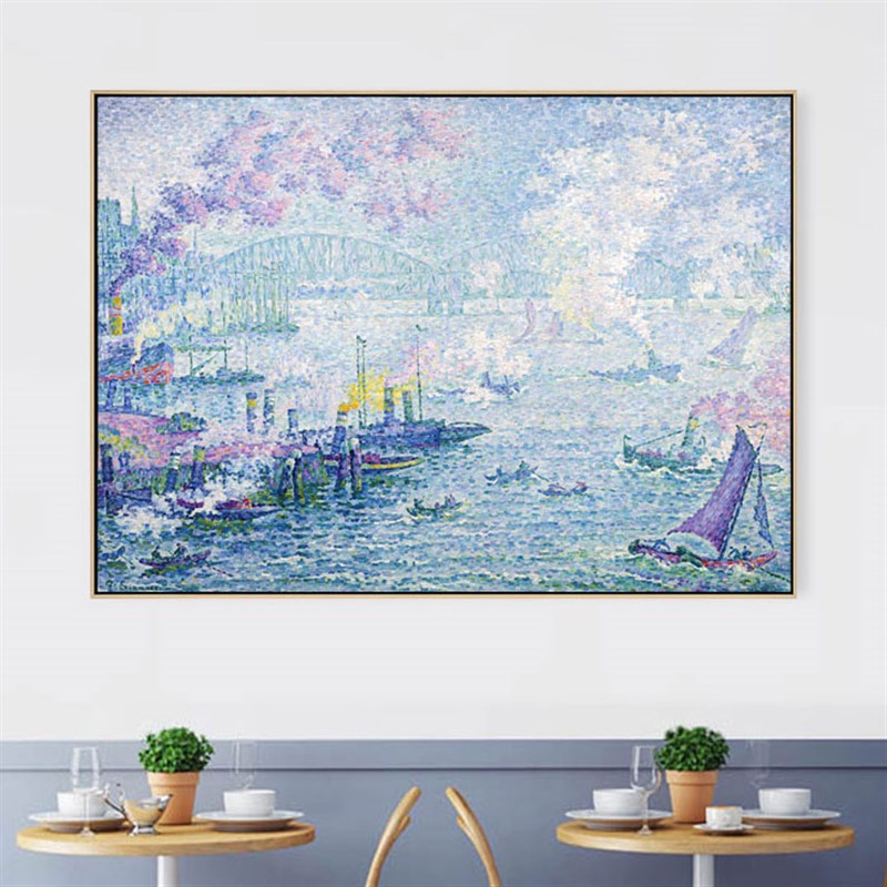 粉色的云西涅克客厅沙发背景墙装饰画餐厅卧室玄关挂画墙画无框画