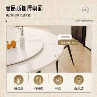 折叠桌子家用小户型吃饭桌子出租屋用简易圆桌子折叠多功能可移动