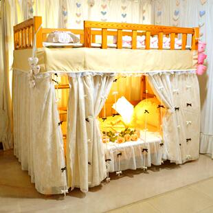 家用儿童床蚊帐高低床遮挡帘下子母床遮下铺遮床帘上床RQS光公主