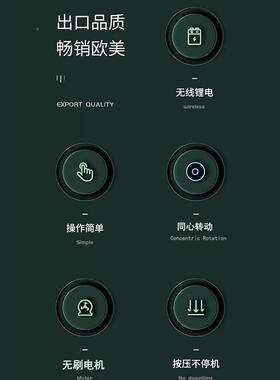 动无打蜡机汽抛光机EC-XDN-1车漆打线磨车用小型电工具地板保养美