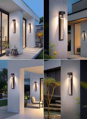 别大门外墙灯园庭院过道人花体感应壁灯户46502外水壁灯洞防石墅