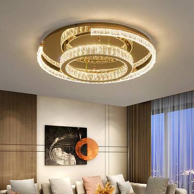 轻奢水晶卧室吸顶灯护约光谱主全卧室简现XDG-427代大气客厅眼不