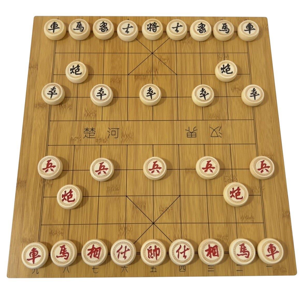实象棋木质棋盘压缩度板雕刻小教学打谱黑龙40#5初学密者家用号防
