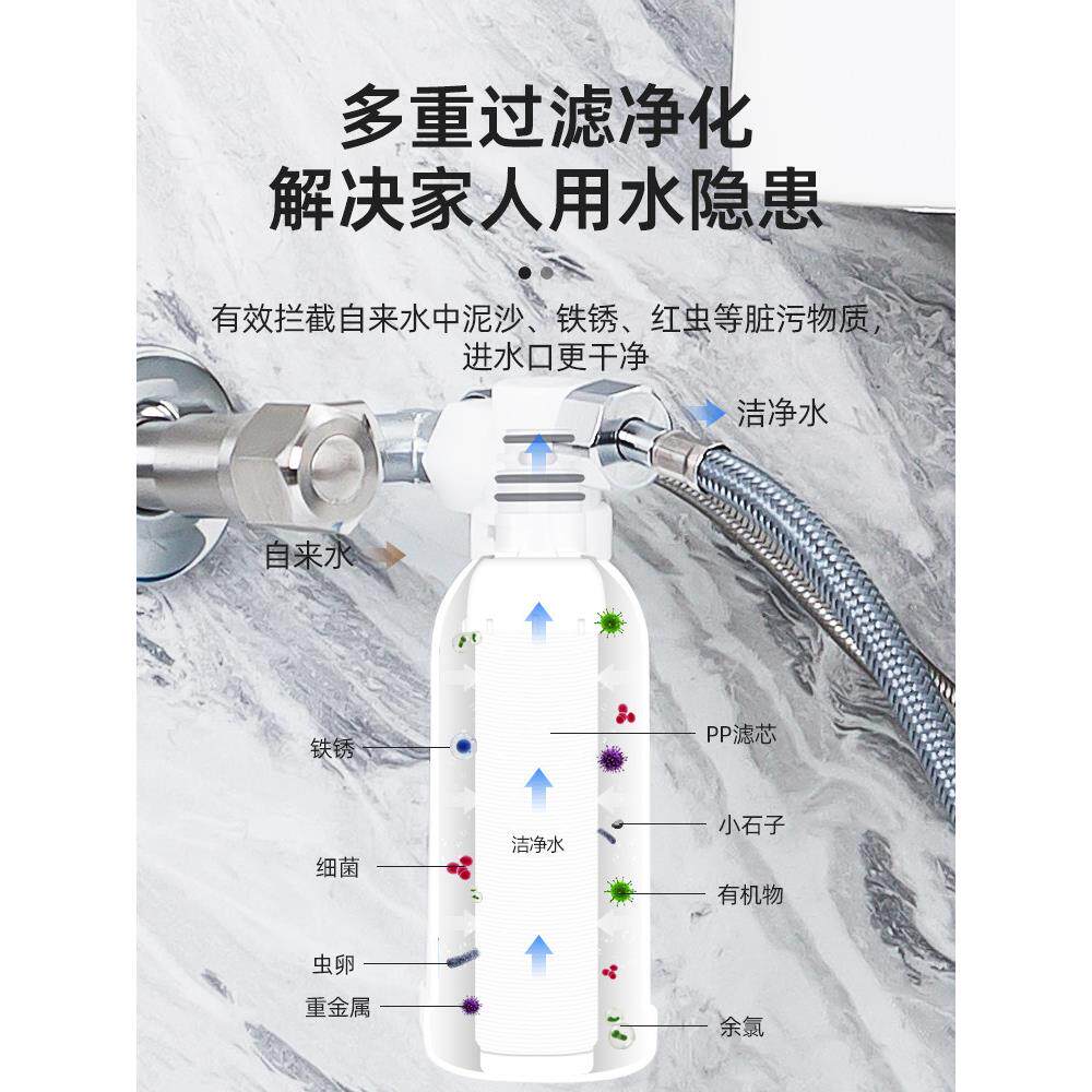 智能马桶盖滤器通用PP棉活性炭水滤芯净进水前棒置过过滤BK-2000