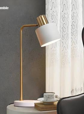 现代简眼约书房台灯现卧38470室床头灯轻奢代简约阅读灯学书桌习