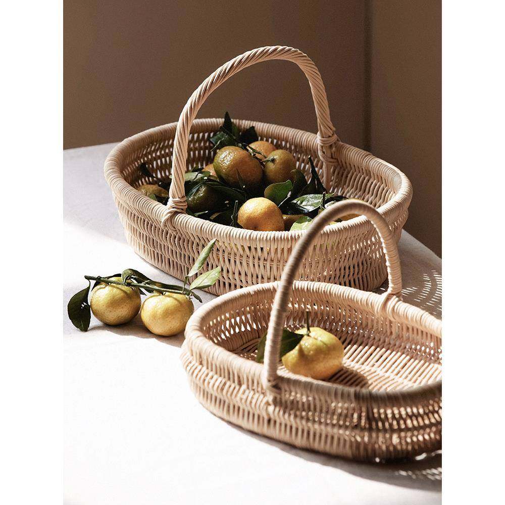 藤编编水果篮桌编收纳筐草DFJ果盘竹编面篮家用鸡蛋筐厨房织篮子,收纳整理,其他收纳篮,淘宝优惠券,粉丝福利购,淘宝优惠卷