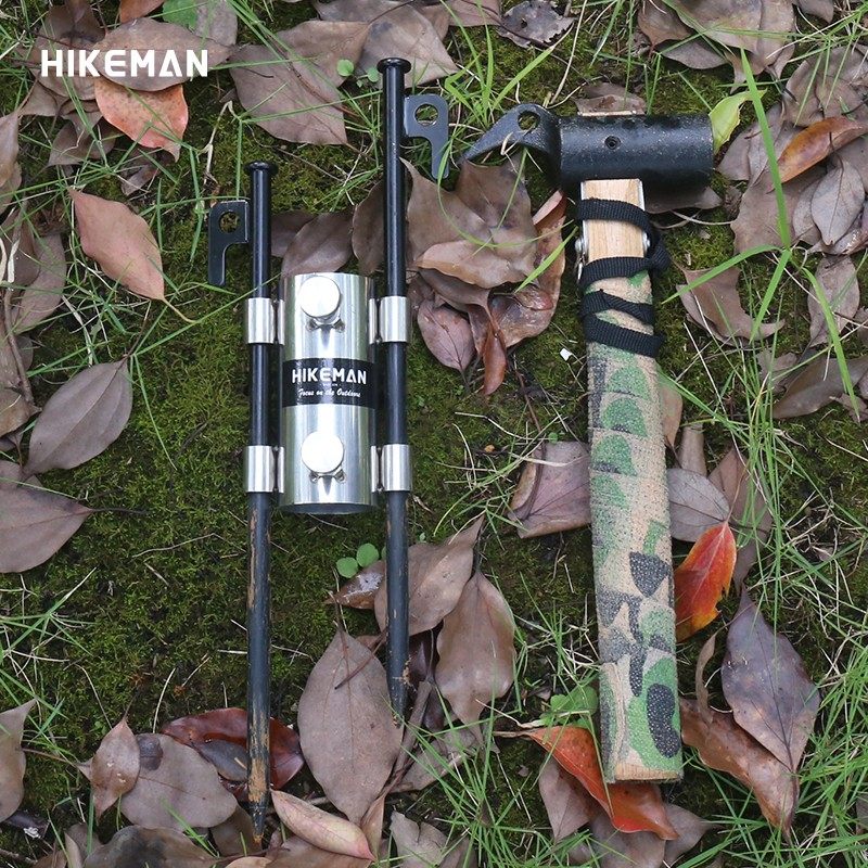 户外天幕杆固定器帐篷遮阳棚配件地插防风撑杆支架灯架固定底座