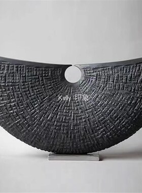 横向现代艺术品/雕塑摆件/售楼处样板房/书N房摆件/酒店样板房包