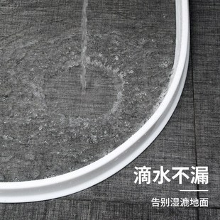 硅胶可弯曲挡水条浴室磁性防水条卫生间阻水淋浴房隔水自粘地面挡