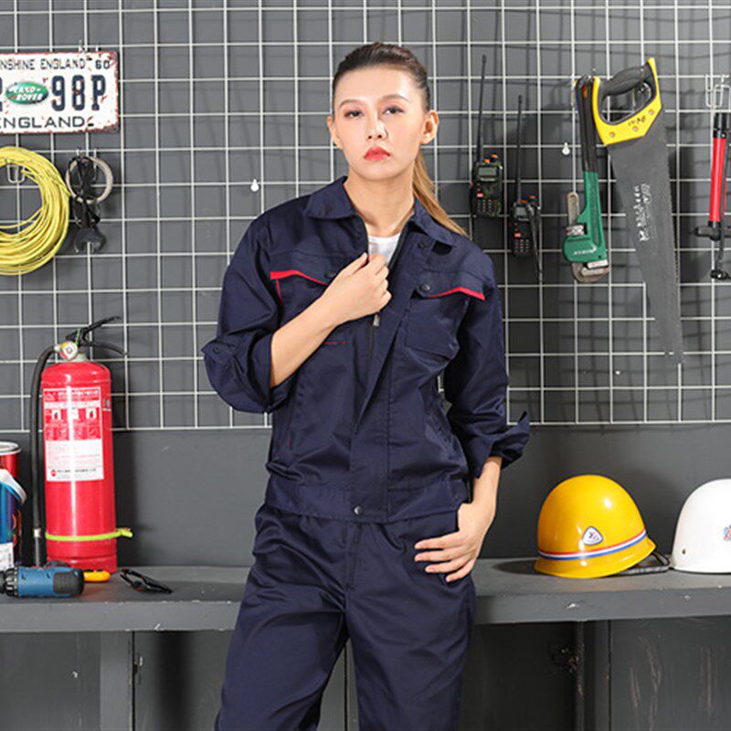工作服男套装春秋长袖工厂车间耐磨耐脏劳保工装制服定制logo