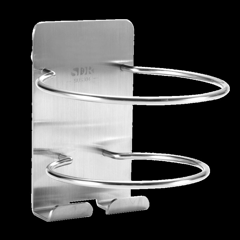 304不锈钢免打孔吹风机挂架 卫生间挂墙电吹风置物架壁挂式风筒架