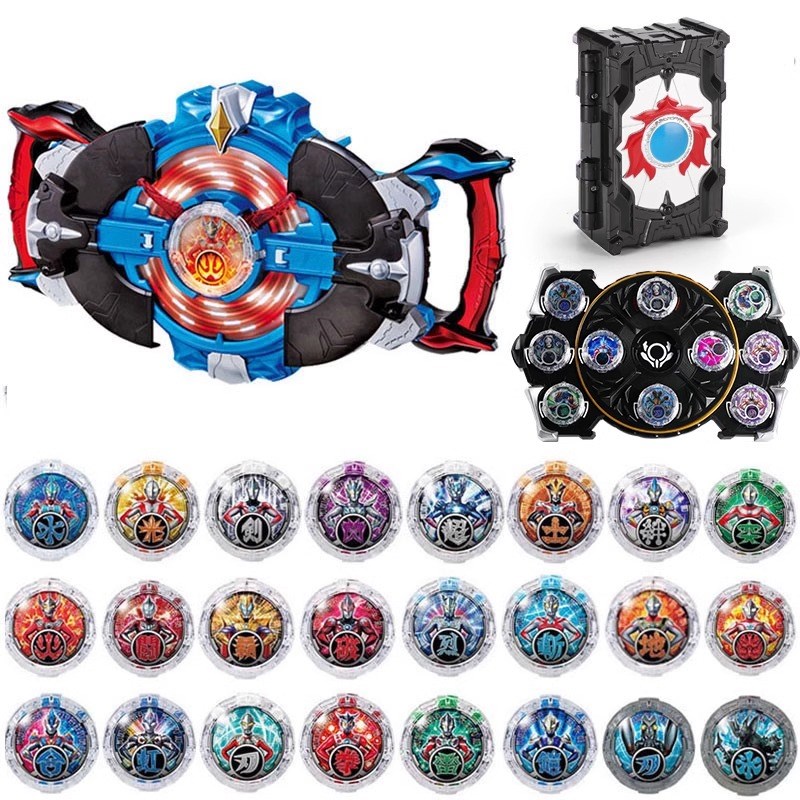 罗布水晶变声器布鲁罗索头镖光轮升华器套装玩具回旋闪光男孩