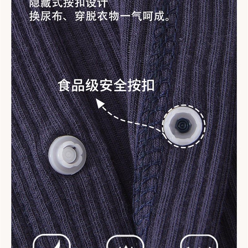 婴儿秋装新生儿连帽连衣裤春季和秋季男女婴儿款式满月百日郊游服