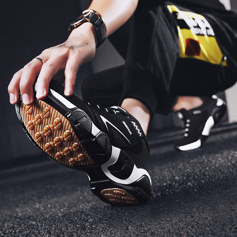 秋冬季大尺码男鞋运动休闲鞋男士波鞋男款加绒保暖牛筋底旅游鞋防