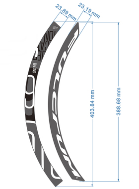 新款Fulcrum Racing 6DB碟刹轮组贴纸公路车R6车圈改色贴纸防水