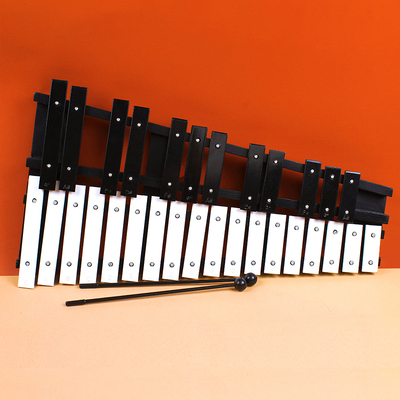 专业黑白b30音铝板琴钢琴木琴小钟琴25音马林巴打击乐器小学生敲