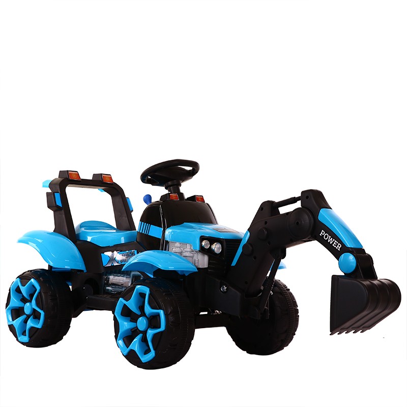 儿童挖掘机可坐可骑大号男孩电动遥控挖土机小孩超大型充电玩具车