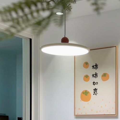 家庭餐厅灯吊灯客厅餐桌灯2024年新款高K级感简约奶油风全光谱主