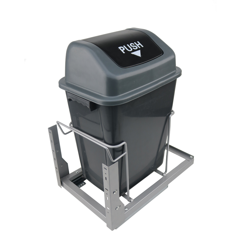 厨房高身抽拉隐藏嵌入式厨余分类杂物垃圾桶橱柜内置大号容量有盖