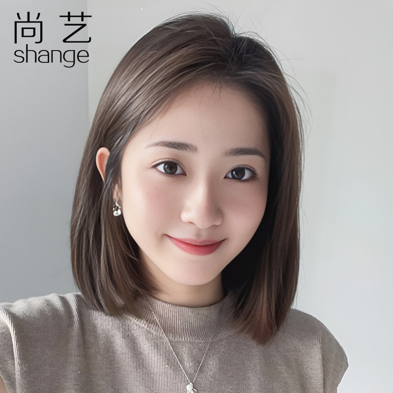 假发真发全真人发偏o分无浏海假发女长发夏季轻薄透气假发套女款