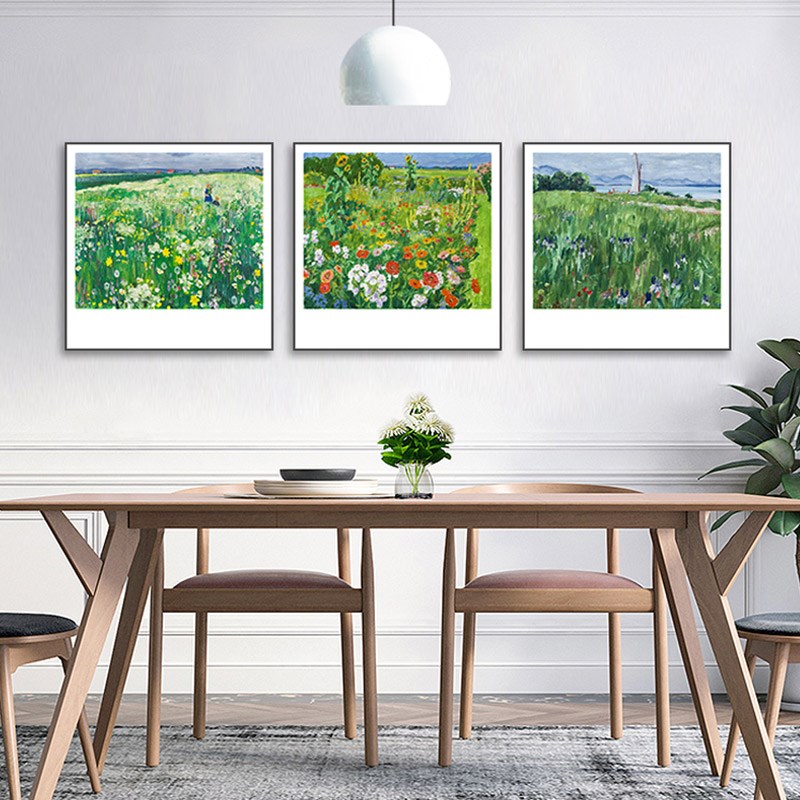 田园花朵艺术风景小清新现代装饰画书房走廊卧室床头挂画餐厅画