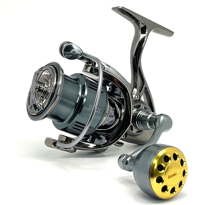 国产万奎士无间隙双摇臂纺车轮全金属路亚轮远投路滑漂鱼线轮海钓