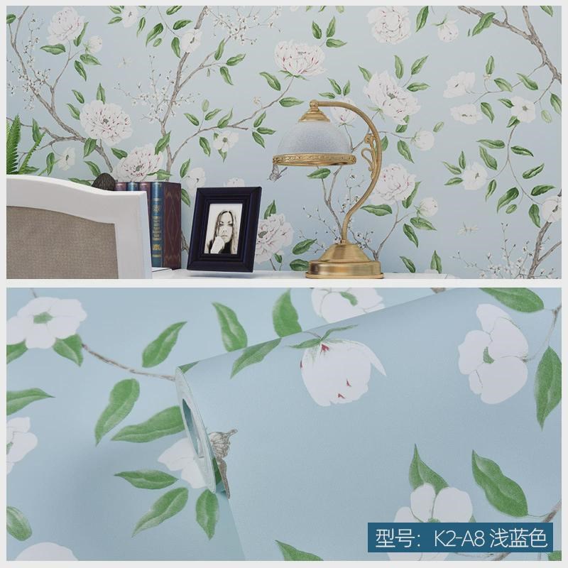 自粘壁纸美式乡村客厅卧室电视背景墙自粘温馨贴纸无纺布墙壁纸