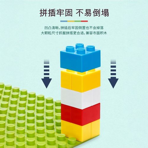 2025新款儿童大颗粒益智拼装滑道积木男女孩子宝宝玩具礼物3到6岁